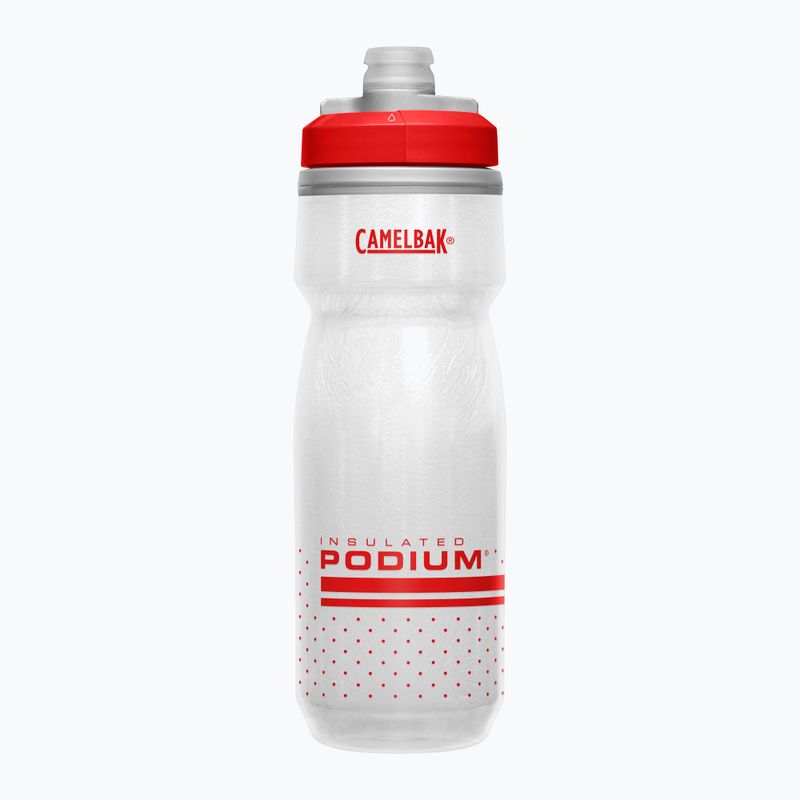Велосипедна пляшка CamelBak Podium Chill 620мл вогненно-червона/біла