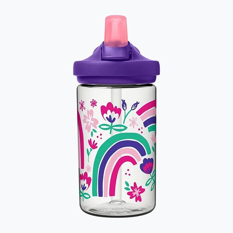 Дитяча дорожня пляшка CamelBak Eddy+ 400 мл з веселковими квітами 2