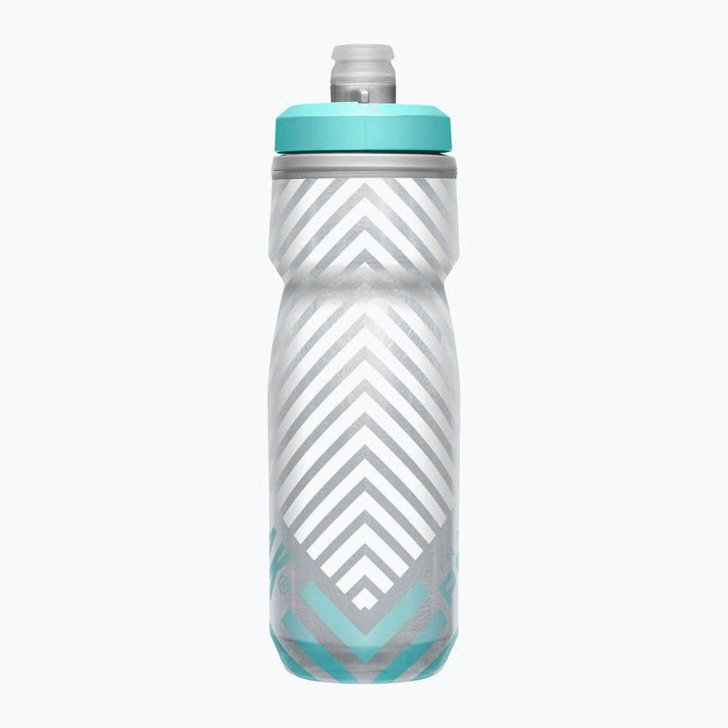 Пляшка велосипедна CamelBak Podium Chill 620 мл grey/ teal stripe 2