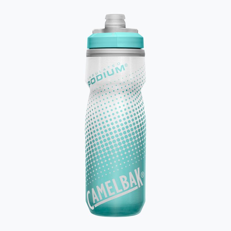 Пляшка велосипедна CamelBak Podium Chill 620 мл grey/ teal stripe 3