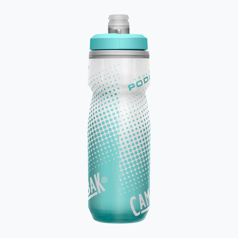 Пляшка велосипедна CamelBak Podium Chill 620 мл grey/ teal stripe 4