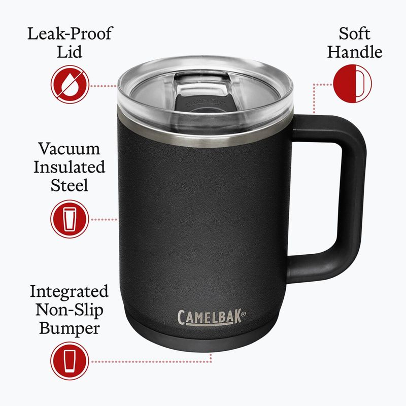 Кружка термічна CamelBak Thrive Mug Insulated SST 470 мл black 6