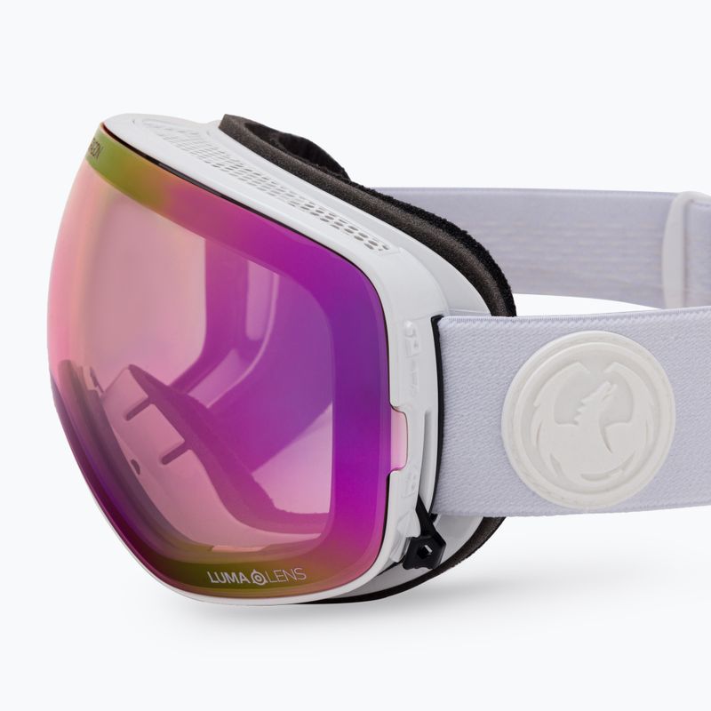 Маска лижна DRAGON X2S whiteout/lumalens pink ion/lumalens dark smoke 30786/7230195 7