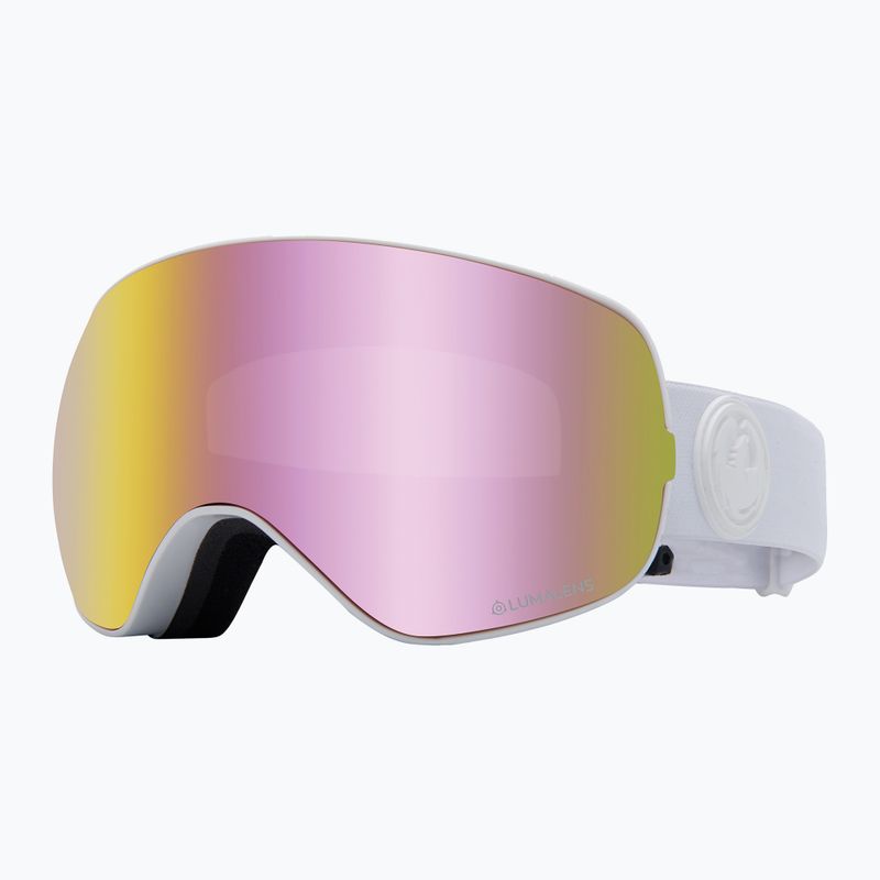 Маска лижна DRAGON X2S whiteout/lumalens pink ion/lumalens dark smoke 30786/7230195 8