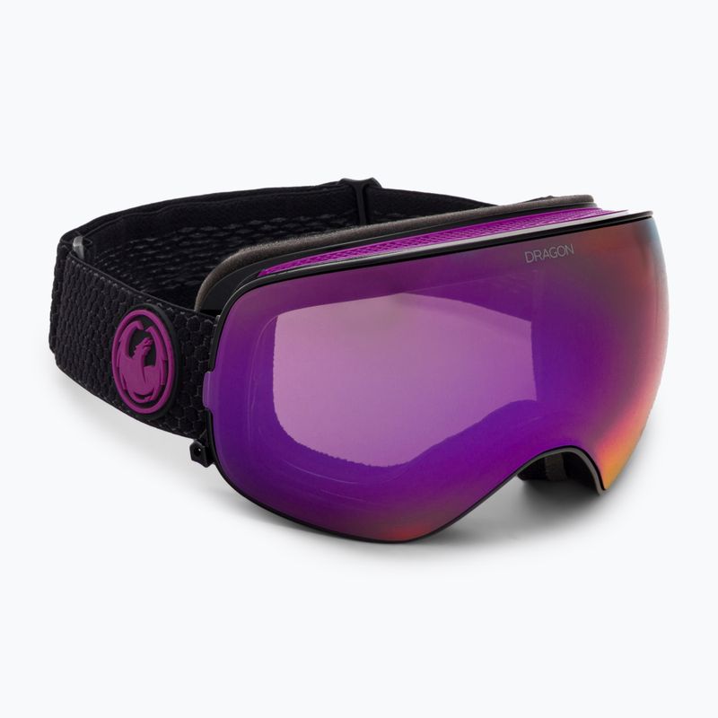 Маска лижна DRAGON X2S split/lumalens purple ion/lumalens amber 30786/7230003 2