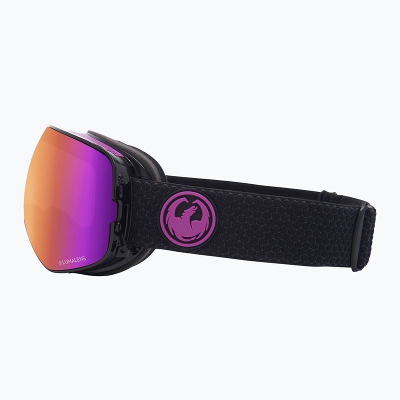 Маска лижна DRAGON X2S split/lumalens purple ion/lumalens amber 30786/7230003 9