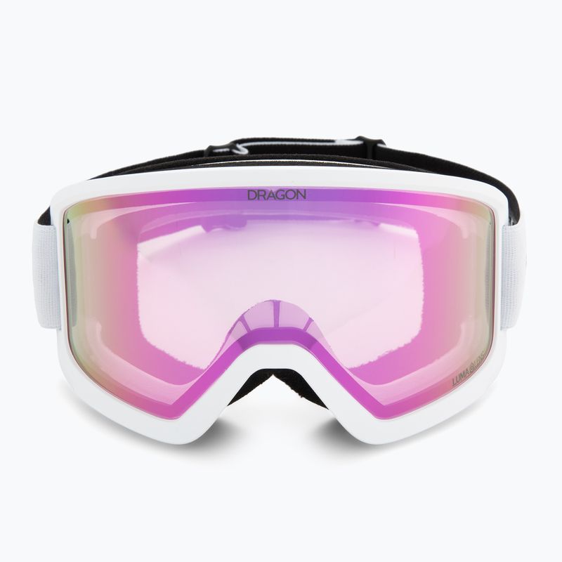 Окуляри гірськолижні Dragon DX3 OTG white/lumalens pink ion 2