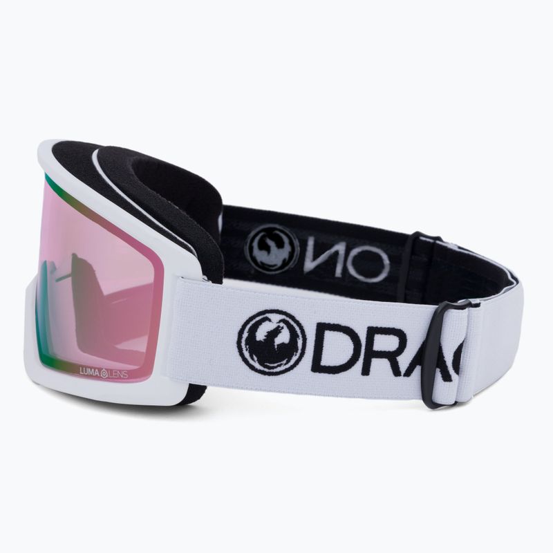 Окуляри гірськолижні Dragon DX3 OTG white/lumalens pink ion 4
