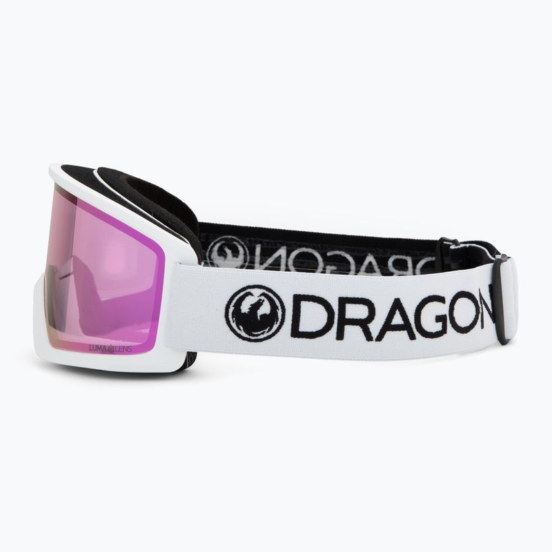 Окуляри гірськолижні Dragon DX3 OTG white/lumalens pink ion 4