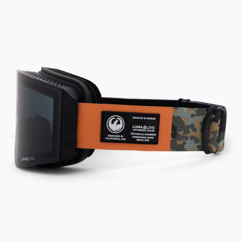Маска лижна  DRAGON RVX OTG bush camo/lumalens dark smoke/lumalens amber 43734-310 5