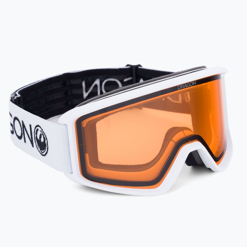 Маска лижна  DRAGON DXT OTG white/lumalens amber 47022-101