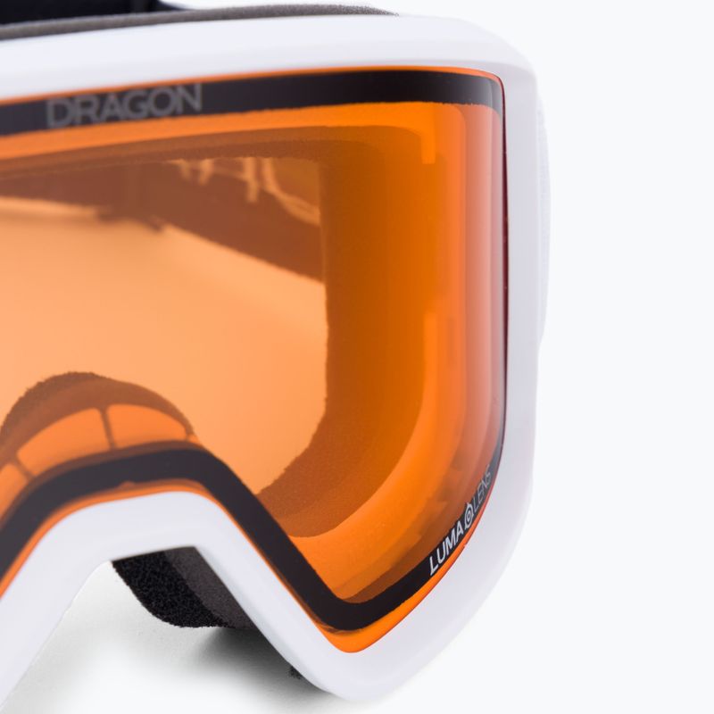 Маска лижна  DRAGON DXT OTG white/lumalens amber 47022-101 5