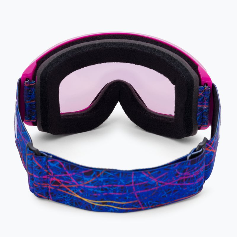 Маска лижна  DRAGON DXT OTG scribble/lumalens light rose 47022-540 3