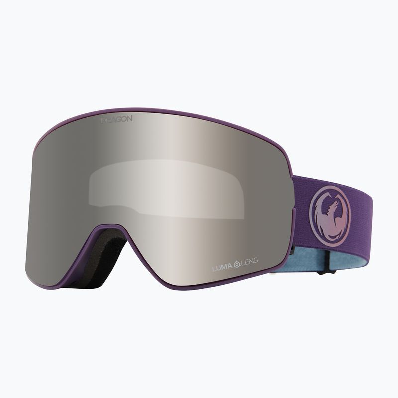 Окуляри гірськолижні DRAGON NFX2 deep plum/lumalens silver ion+lumalens voilet 6