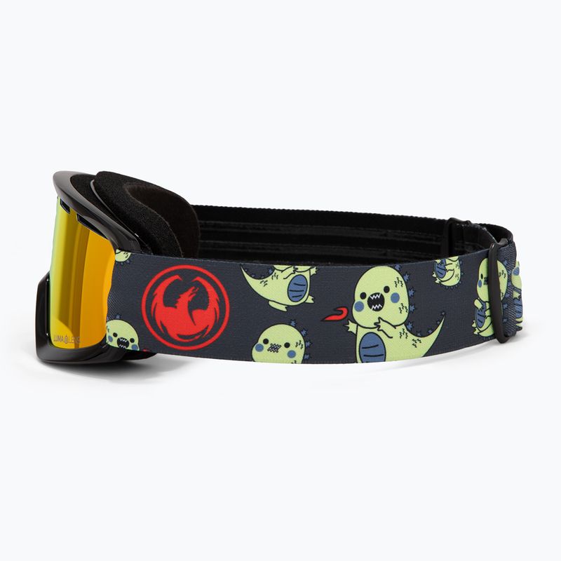 Окуляри гірськолижні дитячі Dragon LIL D lil kaiju/lumalens red ion 4