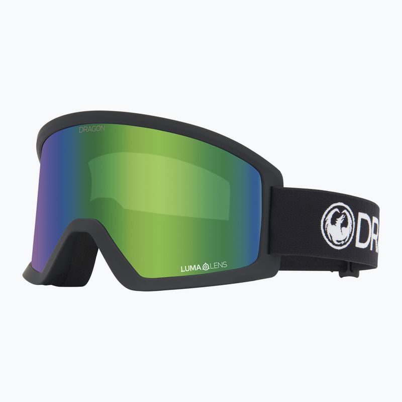 Гірськолижні маски DRAGON DX3 L OTG black/lumalens green ion