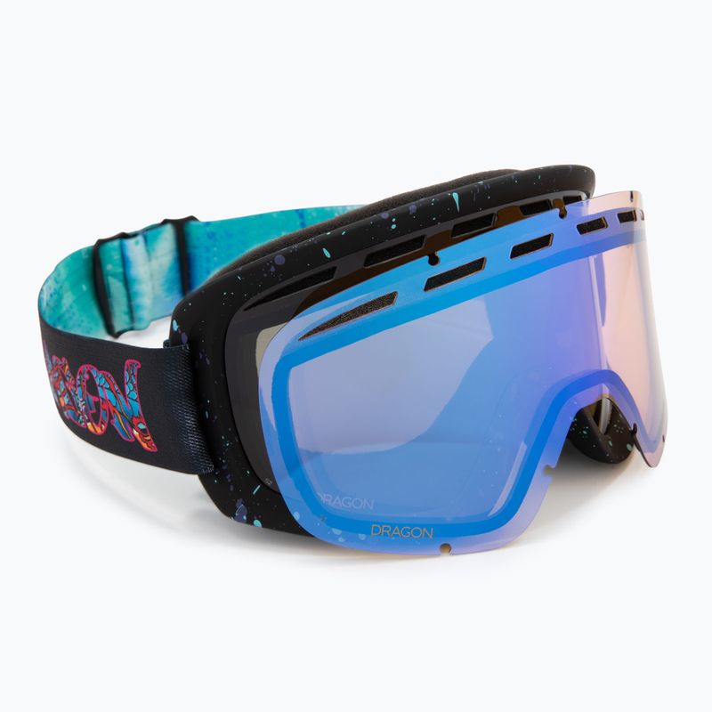 Окуляри гірськолижні DRAGON D1 OTG rattle can/lumalens dark smoke/lumalens flash blue