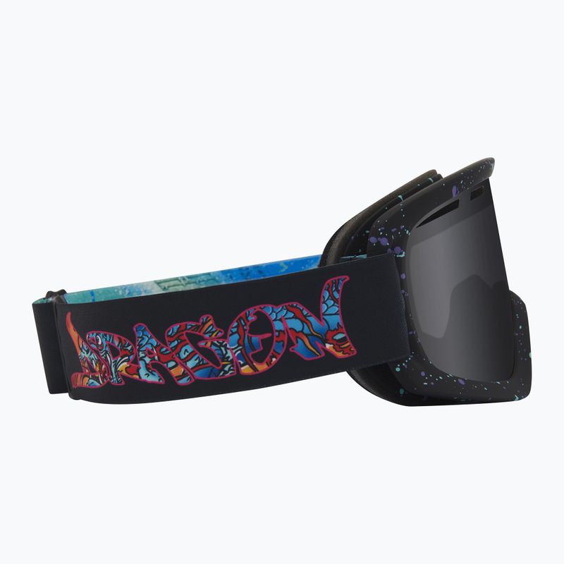 Лижні окуляри DRAGON D1 OTG rattle can/lumalens dark smoke/lumalens flash blue 4