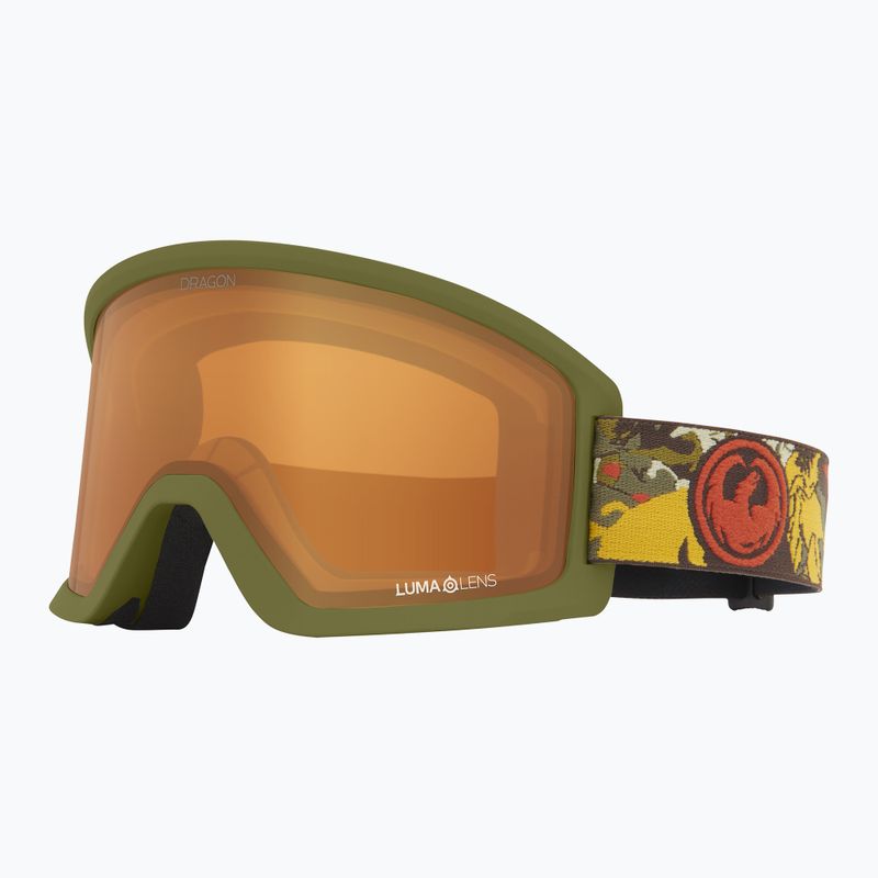 Лижні окуляри DRAGON DXT OTG leafy camo/Lumalens Amber