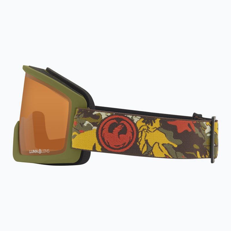 Лижні окуляри DRAGON DXT OTG leafy camo/Lumalens Amber 3