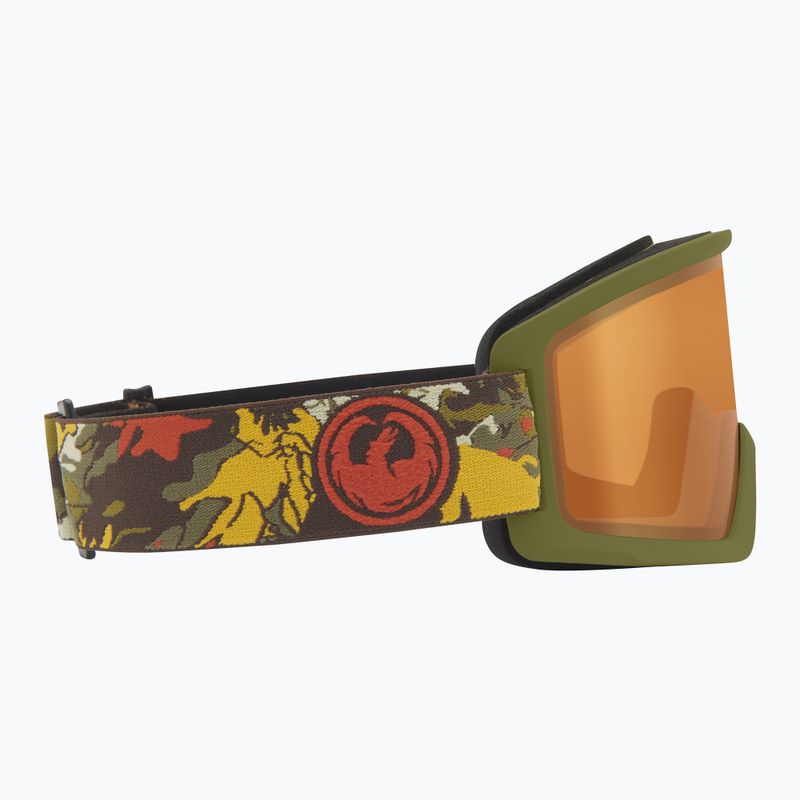 Лижні окуляри DRAGON DXT OTG leafy camo/Lumalens Amber 4