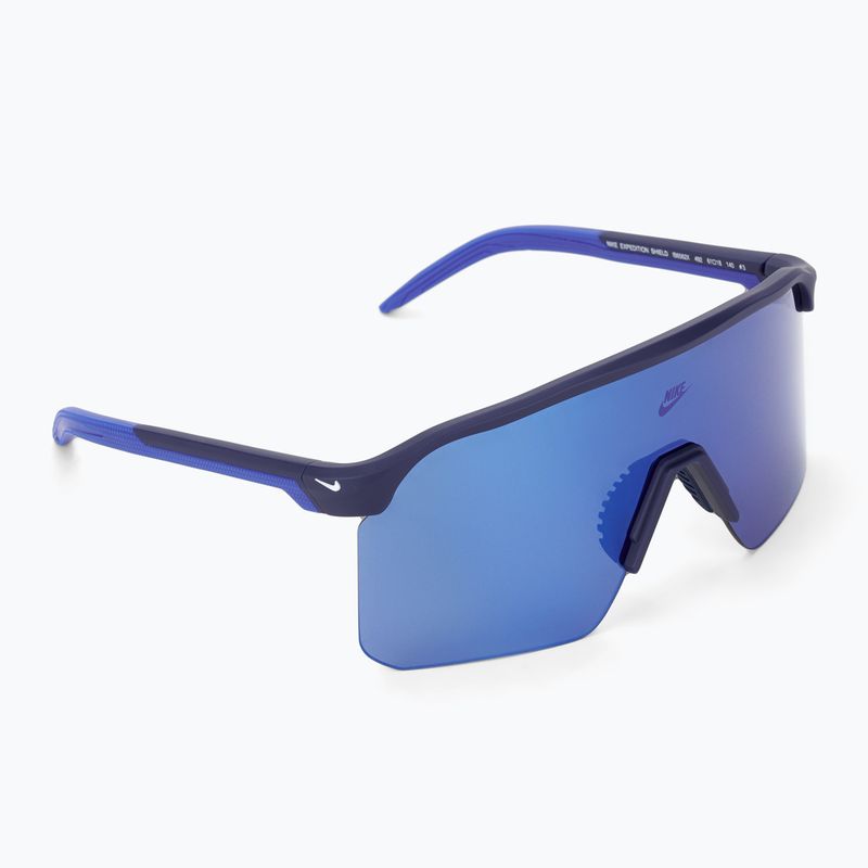 Окуляри сонцезахисні Nike Expedition Shield matte blue void/ blue mirror