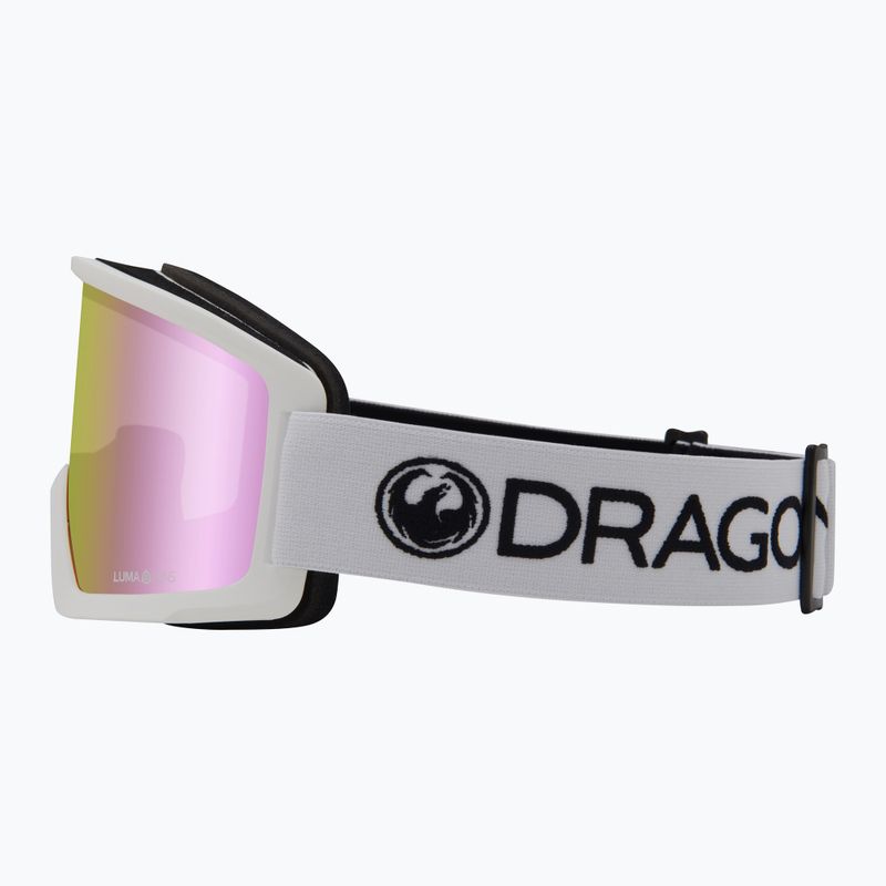 Лижні окуляри DRAGON DX3 OTG white/lumalens pink ion 3