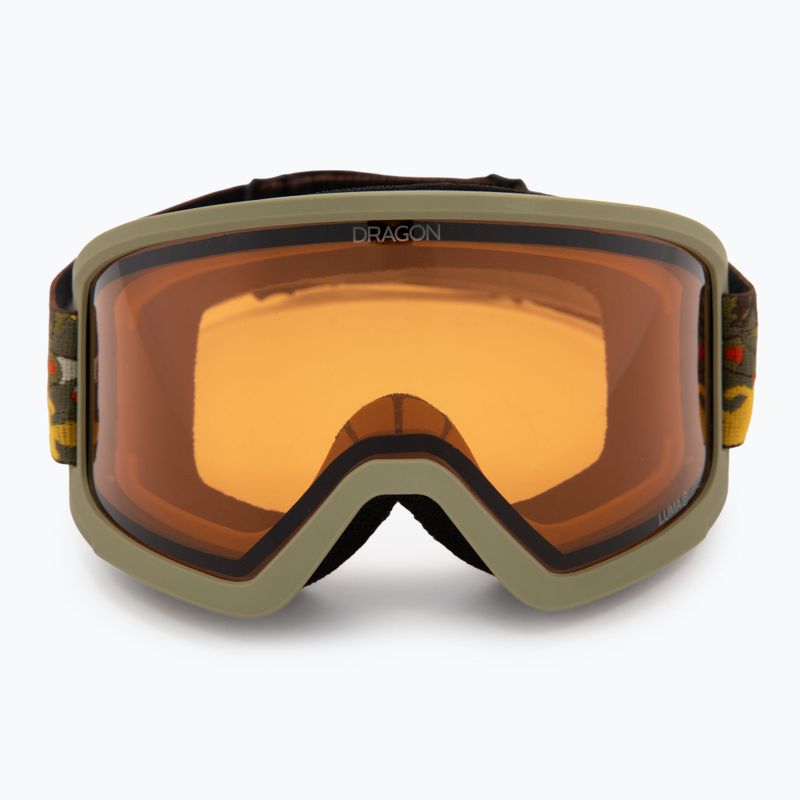 Окуляри гірськолижні DRAGON DX3 OTG leafy camo/lumalens amber 2