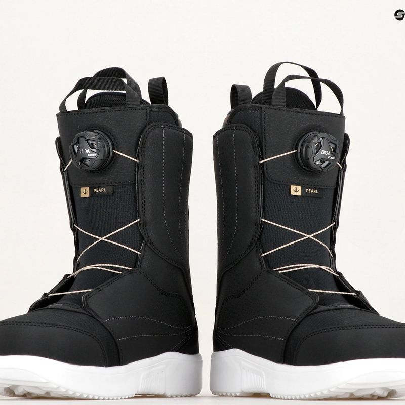 Черевики для сноуборду жіночі Salomon Pearl Boa чорні L41703900 8
