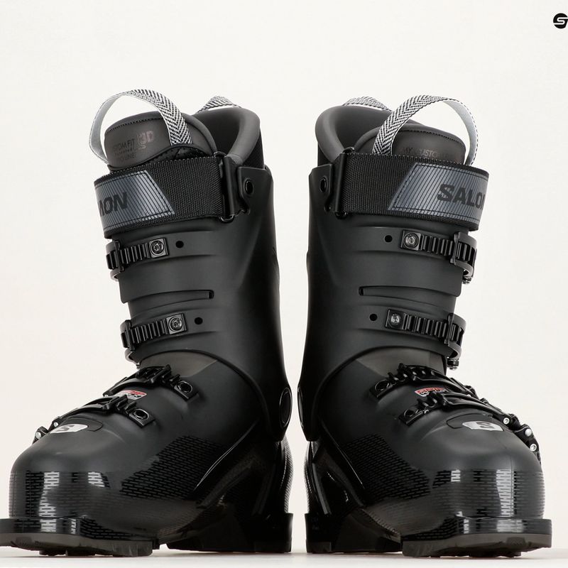 Чоловічі гірськолижні черевики Salomon S Pro HV 120 black/titanium 1 met./beluga 12