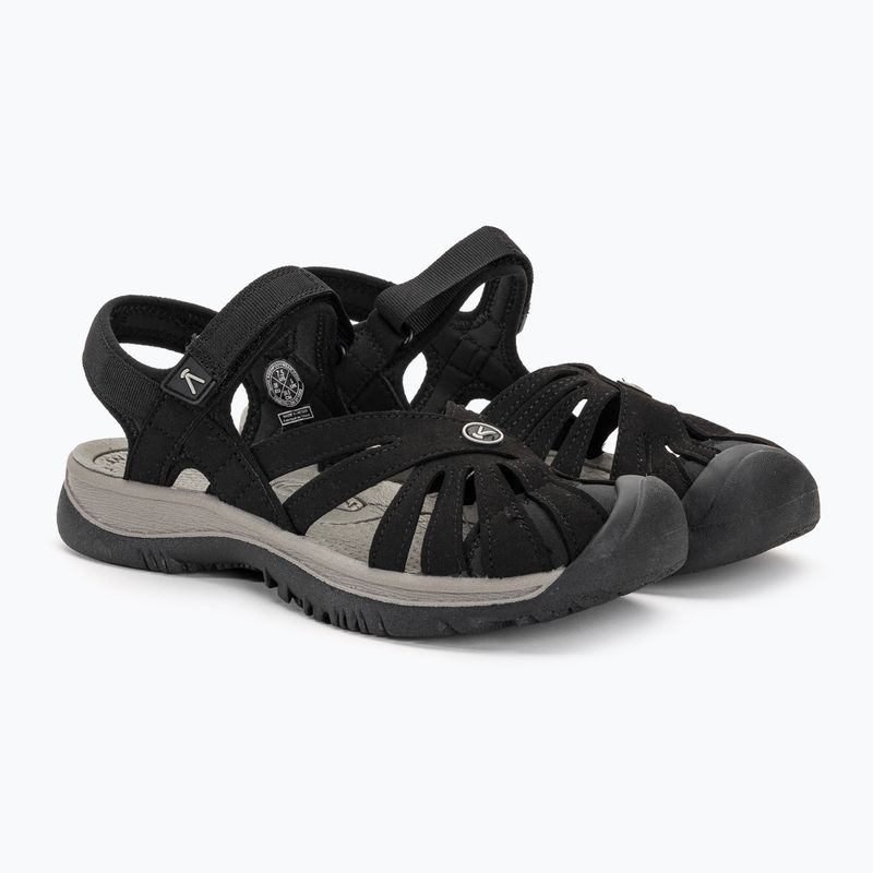 Жіночі босоніжки KEEN Rose чорні/нейтрально-сірі 4