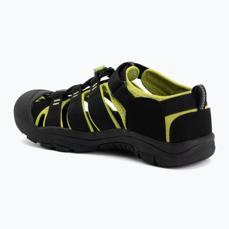 Сандалі дитячі KEEN Newport H2 black/lime green 3