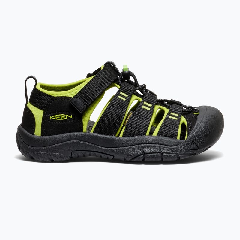 Сандалі дитячі KEEN Newport H2 black/lime green 2