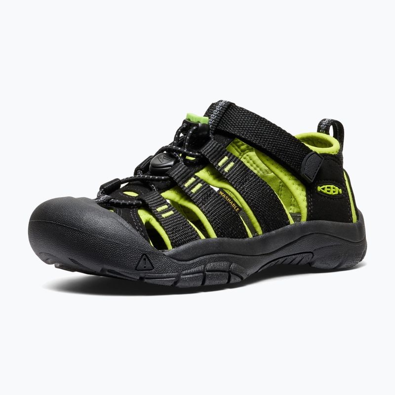 Сандалі дитячі KEEN Newport H2 black/lime green 4