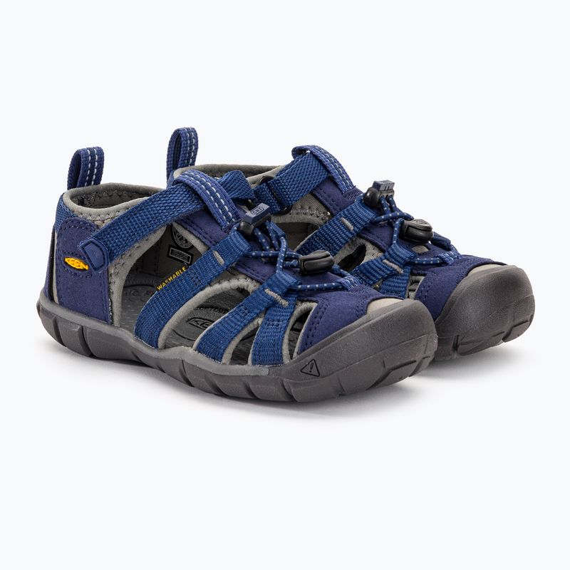 Сандалі трекінгові дитячі KEEN Seacamp II CNX blue depths/gargoyole 4