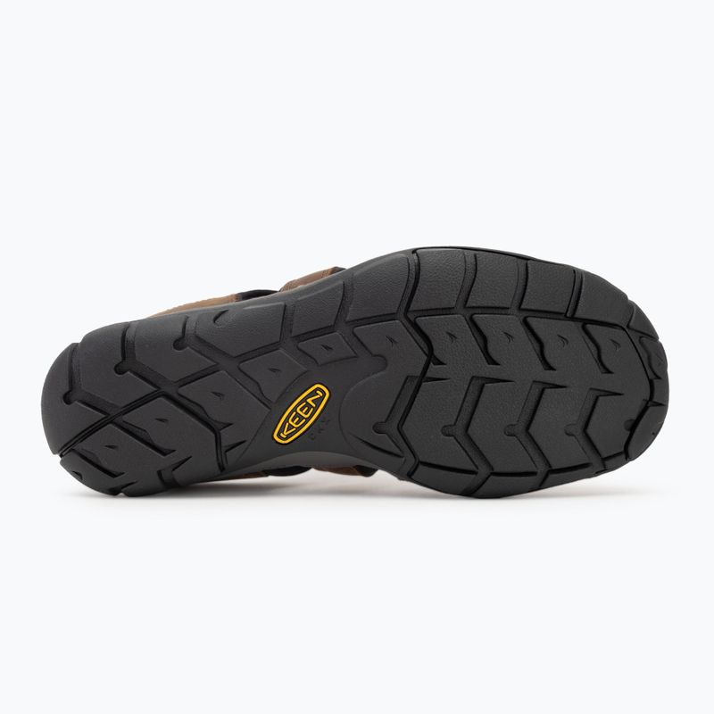 Сандалі чоловічі KEEN Clearwater Cnx Leather dark earth/black 4
