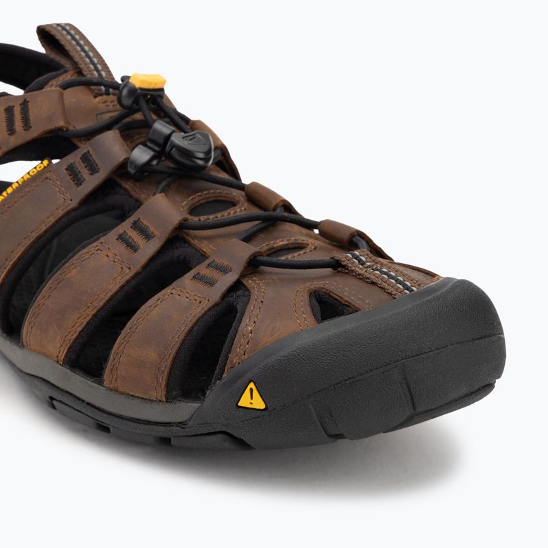 Сандалі чоловічі KEEN Clearwater Cnx Leather dark earth/black 7