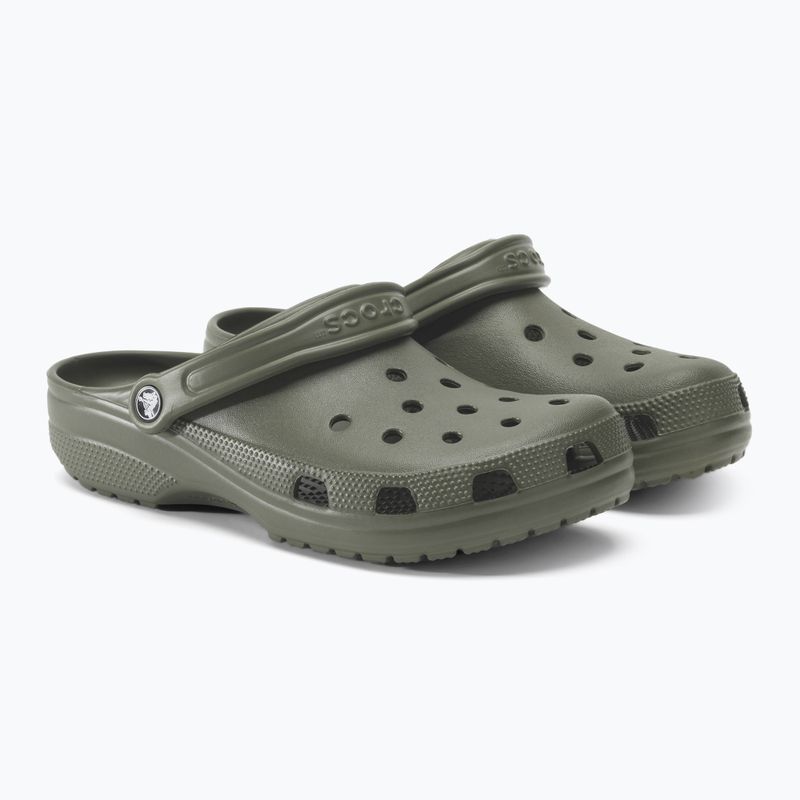 Чоловічі шльопанці Crocs Classic пильно-оливкові 5