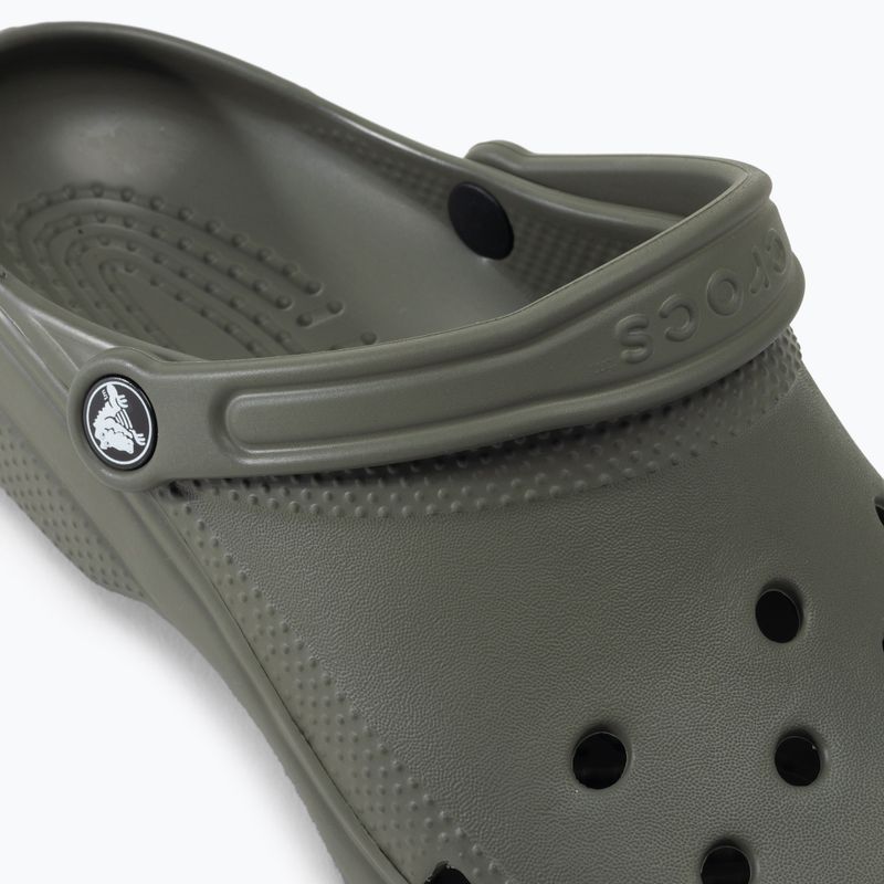 Чоловічі шльопанці Crocs Classic пильно-оливкові 9