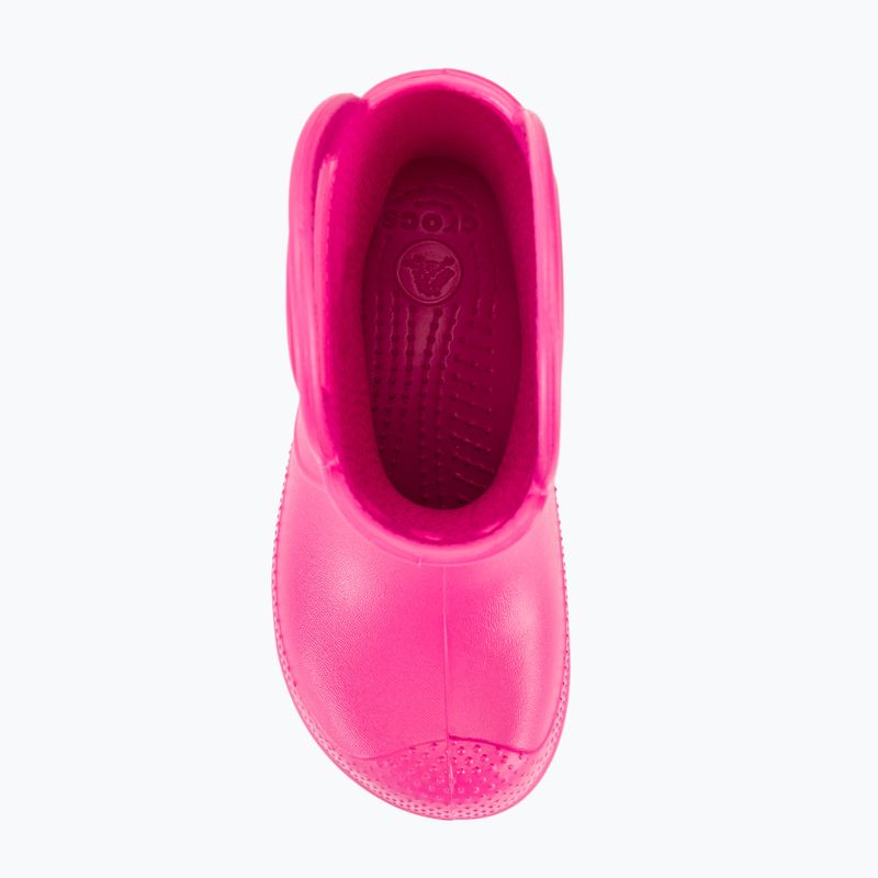 Crocs Handle Rain Boot Kids цукерково-рожеві веллінги 6