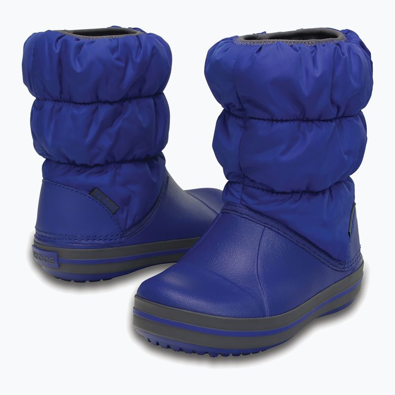 Дитячі снігоступи Crocs Winter Puff Kids блакитно-блакитні/світло-сірі 6