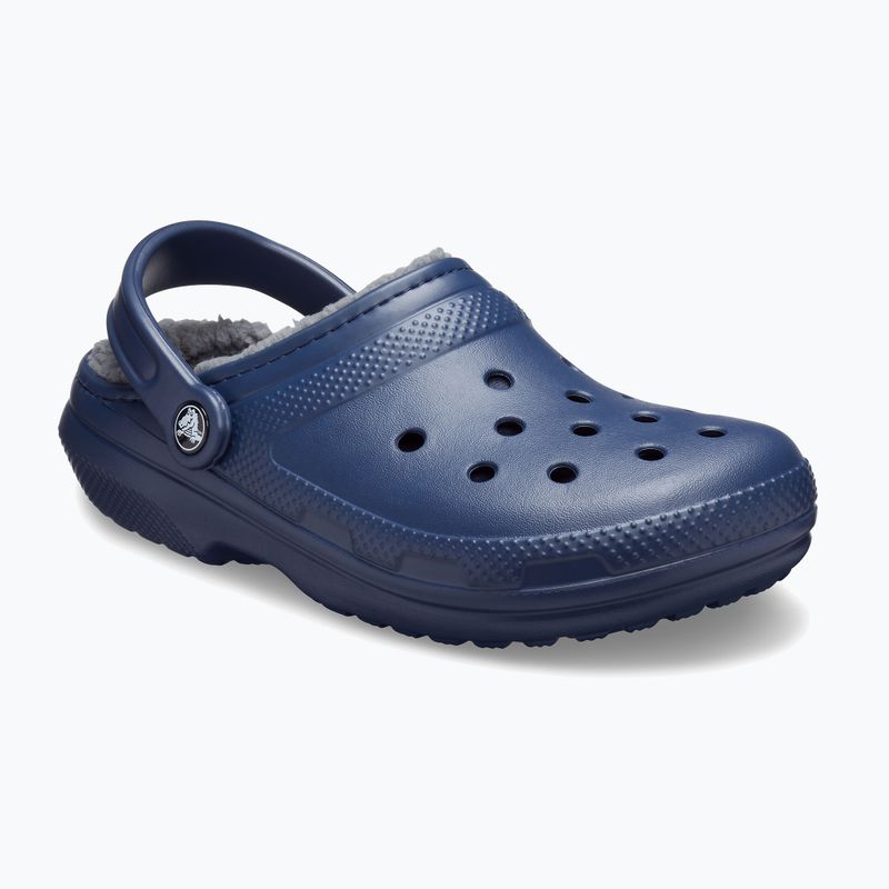 Шльопанці Crocs Classic Lined Clog navy/charcoal 9
