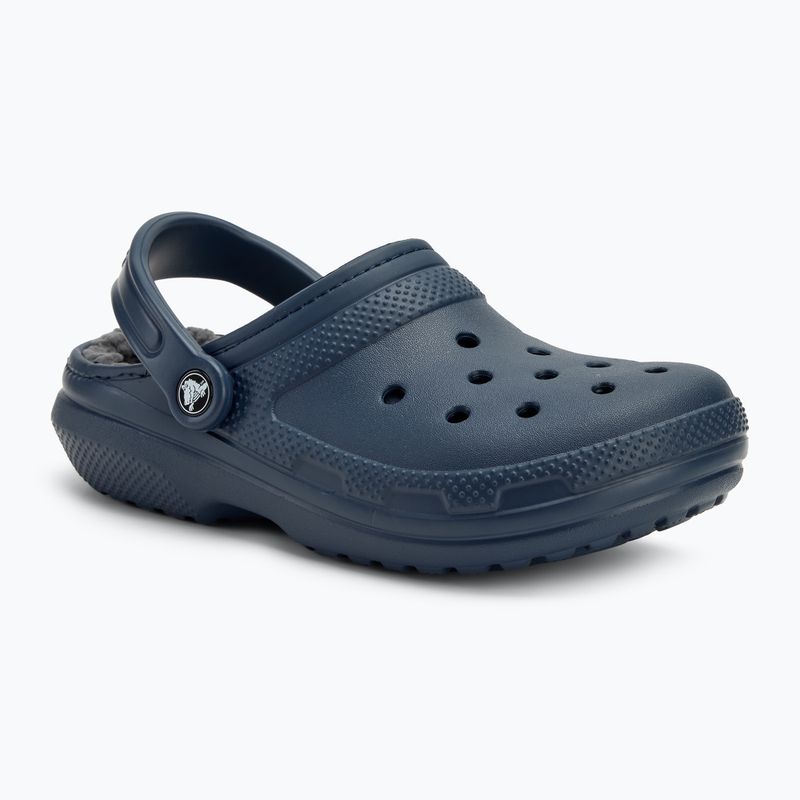 Шльопанці Crocs Classic Lined Clog navy/charcoal 2