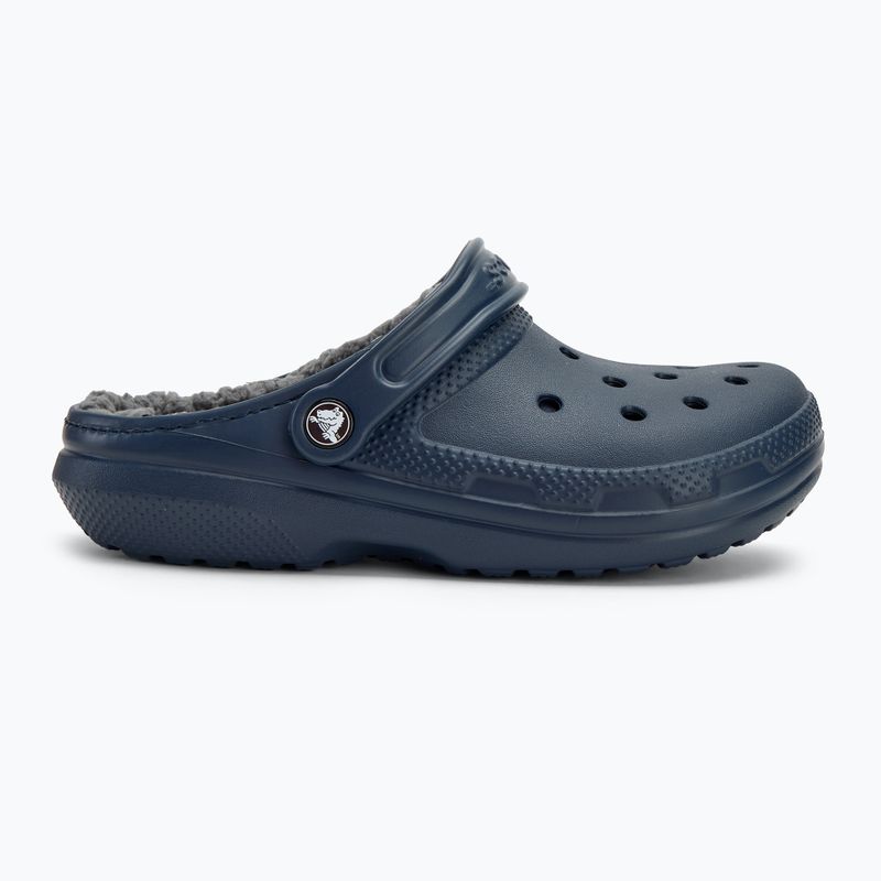 Шльопанці Crocs Classic Lined Clog navy/charcoal 3