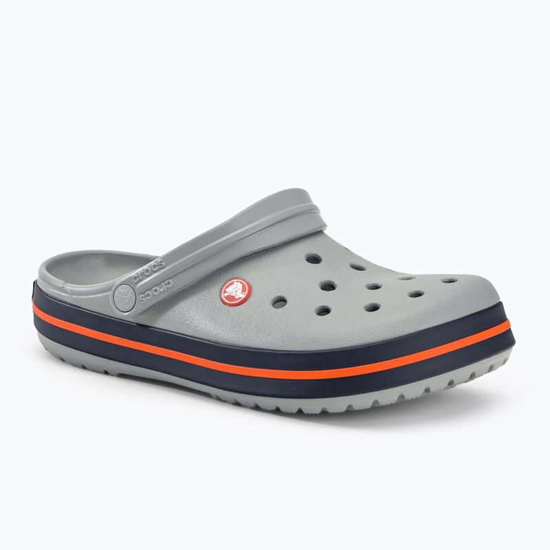 Шльопанці Crocs Crocband light grey/navy