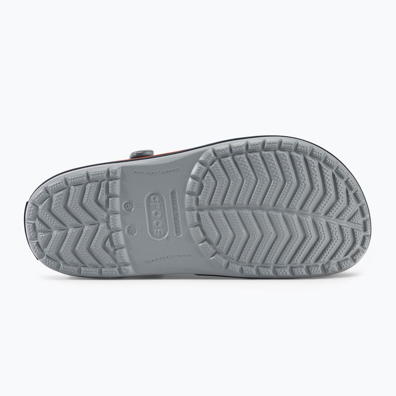 Шльопанці Crocs Crocband light grey/navy 6