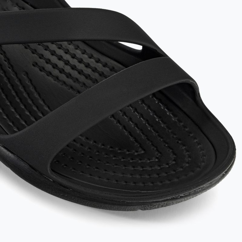Шльопанці жіночі Crocs Swiftwater Sandal W black/black 7