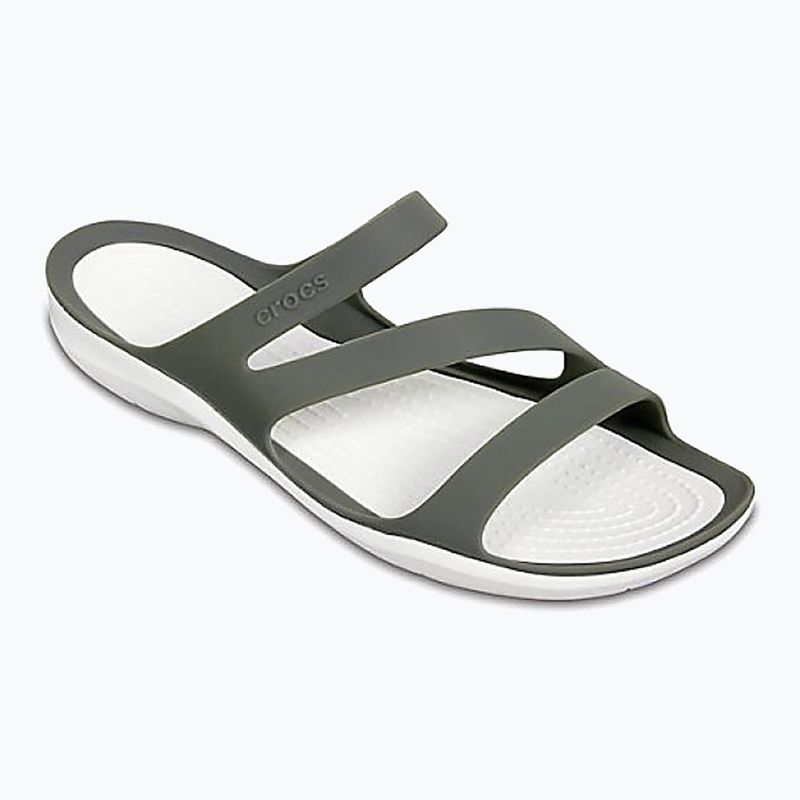 Шльопанці жіночі Crocs Swiftwater Sandal W smoke/white 8