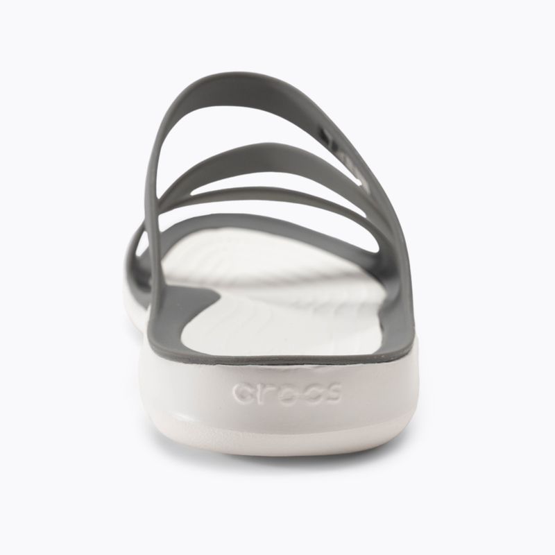 Шльопанці жіночі Crocs Swiftwater Sandal W smoke/white 6