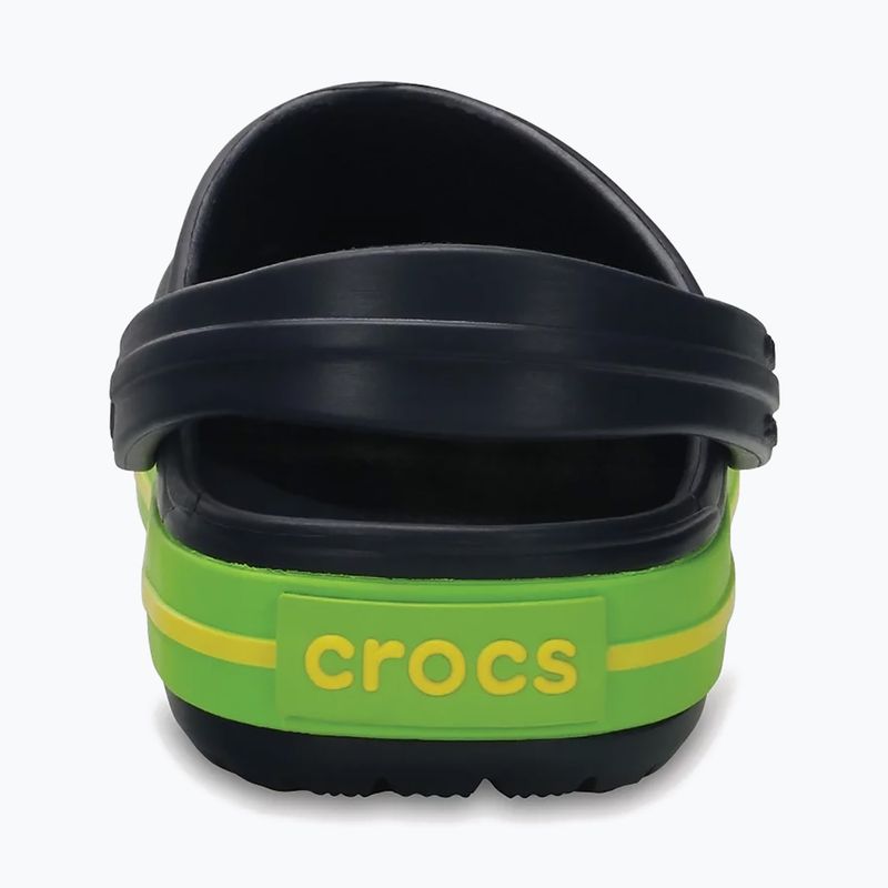 Шльопанці дитячі Crocs Crocband Clog Kids navy/volt green 4